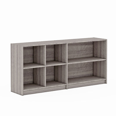 Rack Furniture Hamilton Twin Sized Loft Bed Frame with Storage Unit, Grey Wash - VMInnovations