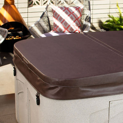 LifeSmart 4 Person Square Hot Tub Spa w/ 13 Jets & Cover w/ Steps (2 Pack)