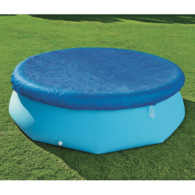 Bestway Flowclear Fast Set 10 Foot Above Ground Swimming Pool Cover (2 Pack)