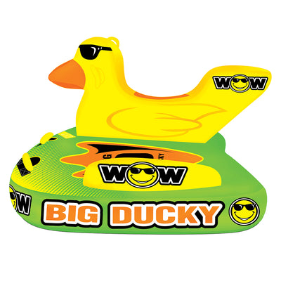 WOW Watersports Inflatable 2 Person Big Shark Boating Tube and Big Ducky Tube - VMInnovations