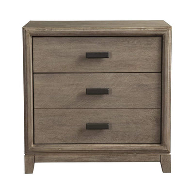 Alpine Furniture Camilla Wood Bed Side Chest Nightstand Antique Gray (For Parts)