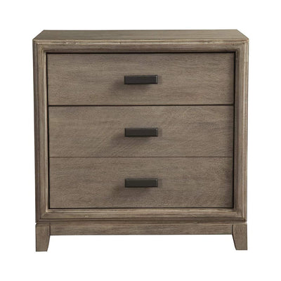 Alpine Furniture Camilla 2 Drawer Wood Bed Side Chest Nightstand Gray (Open Box)