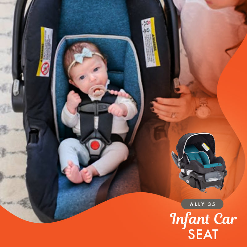 Baby Trend Tango Lightweight Infant Car Seat Stroller Travel System, Veridian