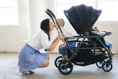 Joovy Folding Sit and Stand Double Stroller w/ Parent Organizer - VMInnovations