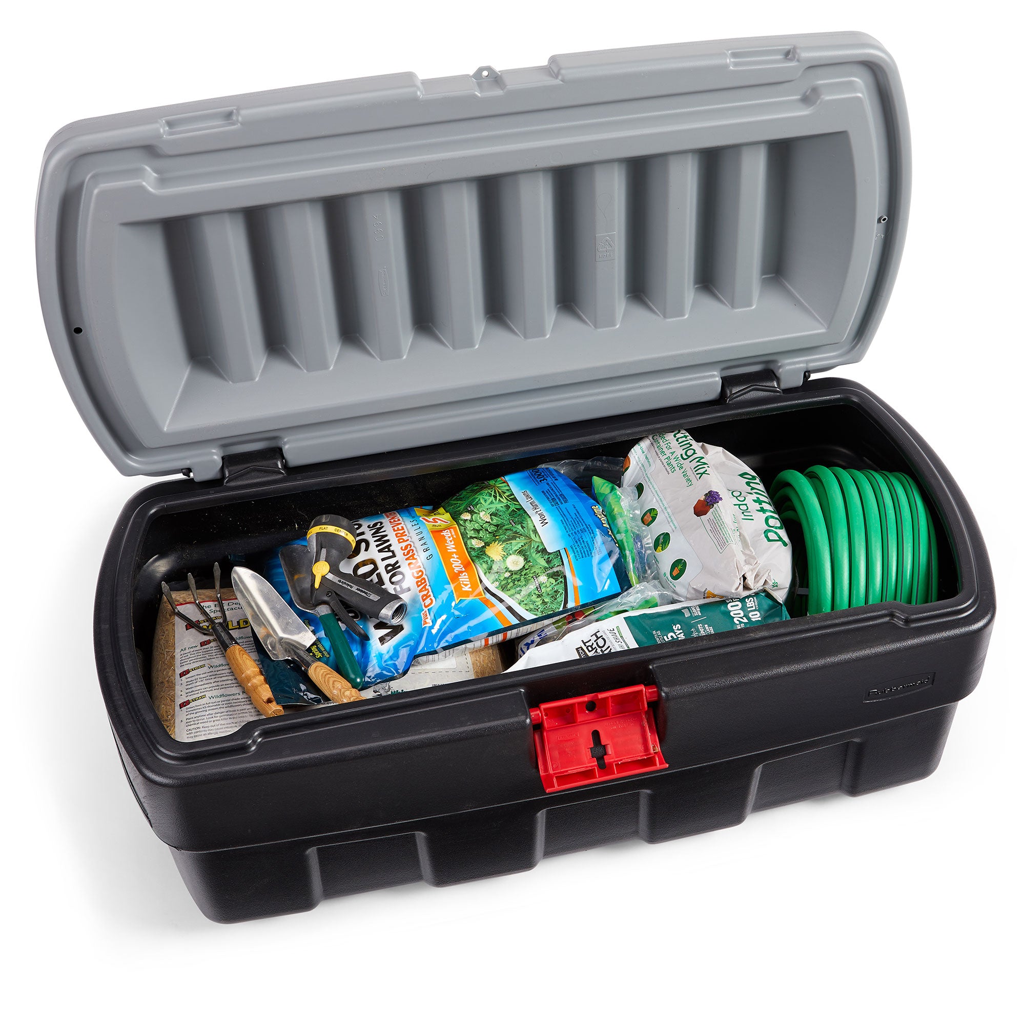 Rubbermaid 48 Gallon Action Packer Latch Storage Box Container, Black (Open Box) - VMInnovations