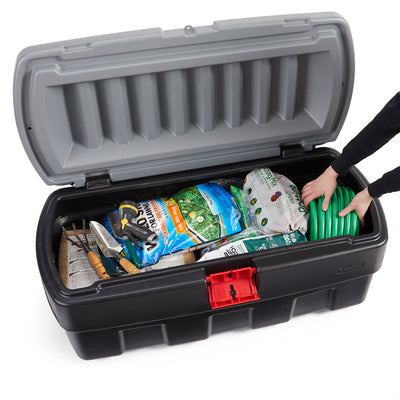 Rubbermaid 48 Gallon Action Packer Latch Storage Box Container, Black (Open Box) - VMInnovations