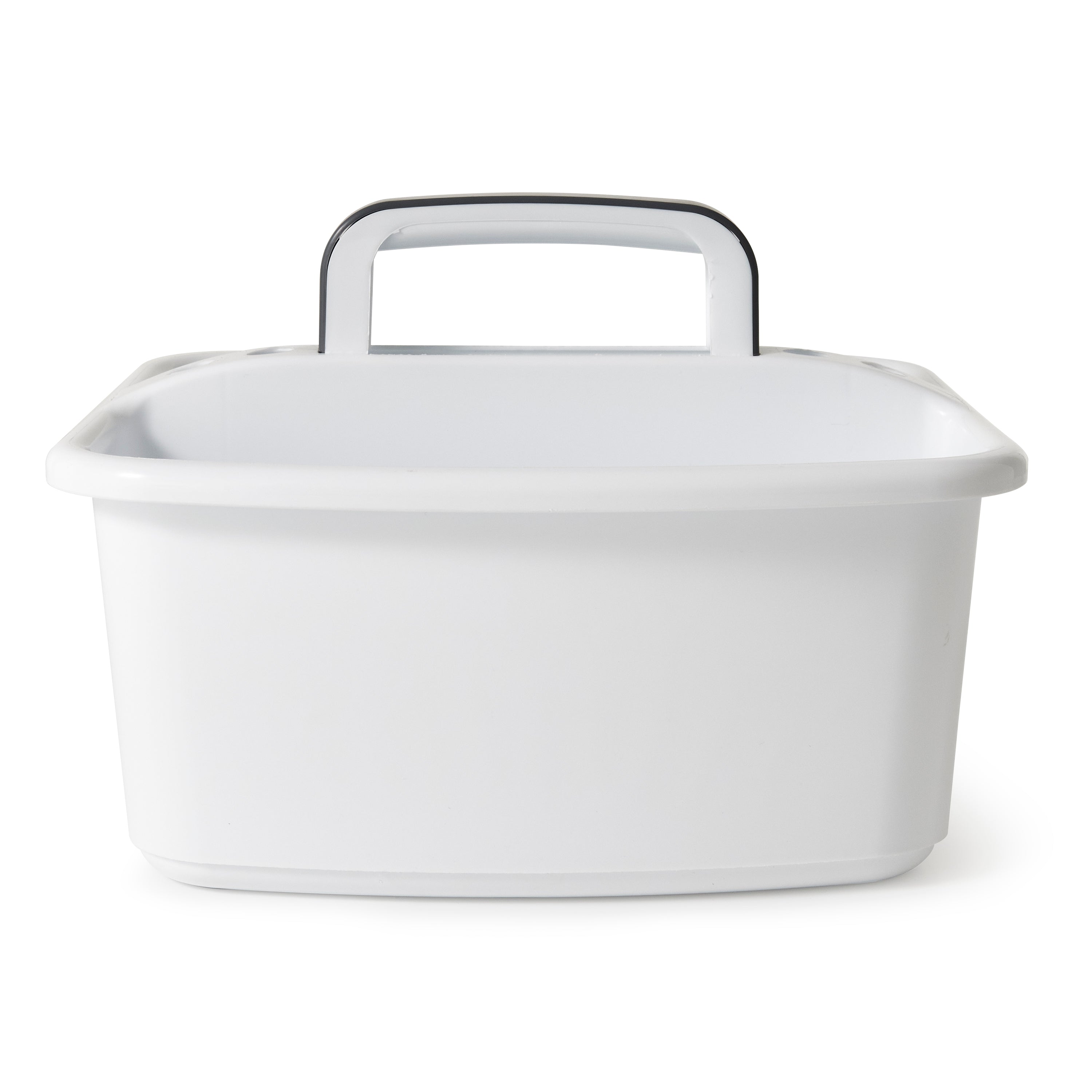 Gracious Living Small Divided Home Storage Tote Cleaning Caddy w/Handle, White