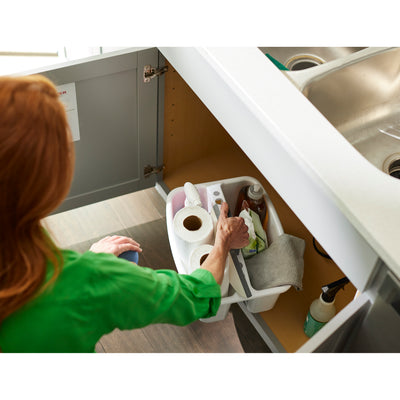 Gracious Living Large Divided Home Storage Tote Cleaning Caddy w/Handle (Used) - VMInnovations