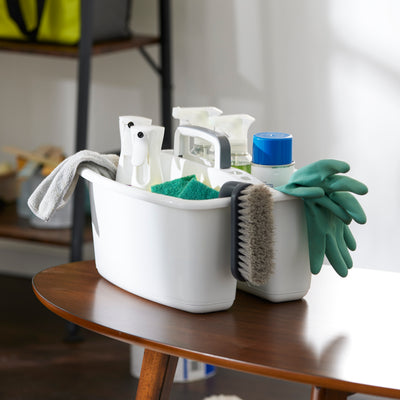Gracious Living Large Divided Home Storage Tote Cleaning Caddy w/Handle (Used) - VMInnovations