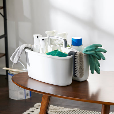 Gracious Living Large Divided Home Storage Tote Cleaning Caddy w/Handle (Used) - VMInnovations