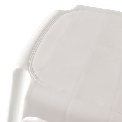 Gracious Living Extra Safe Non Slip 9.5" Rubber 1 Step Home Step Stool, White (Refurbished)