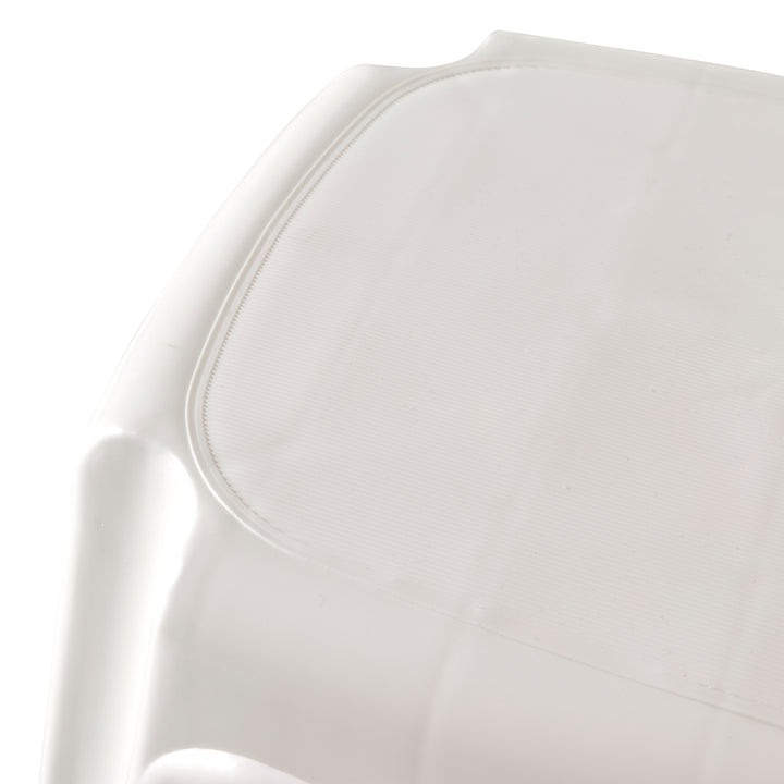 Gracious Living 9.5-Inch Plastic 1 Step Portable Home & Kitchen Stool, White