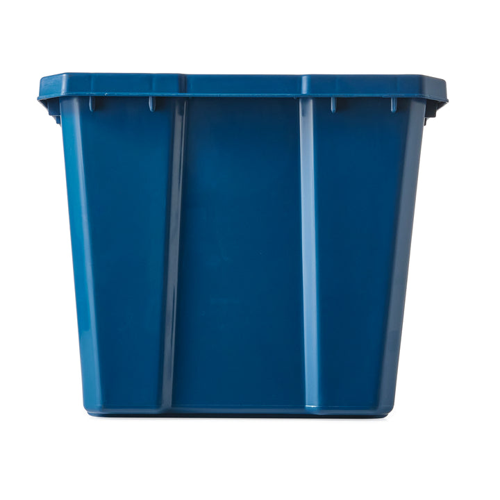 Gracious Living Medium Curbside Blue Box 17 Gallon Home Recycling Bin (6 Pack)