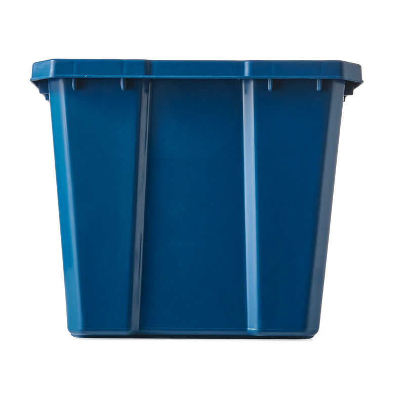 Gracious Living Medium Curbside Blue Box 17 Gallon Home Recycling Bin (Open Box)