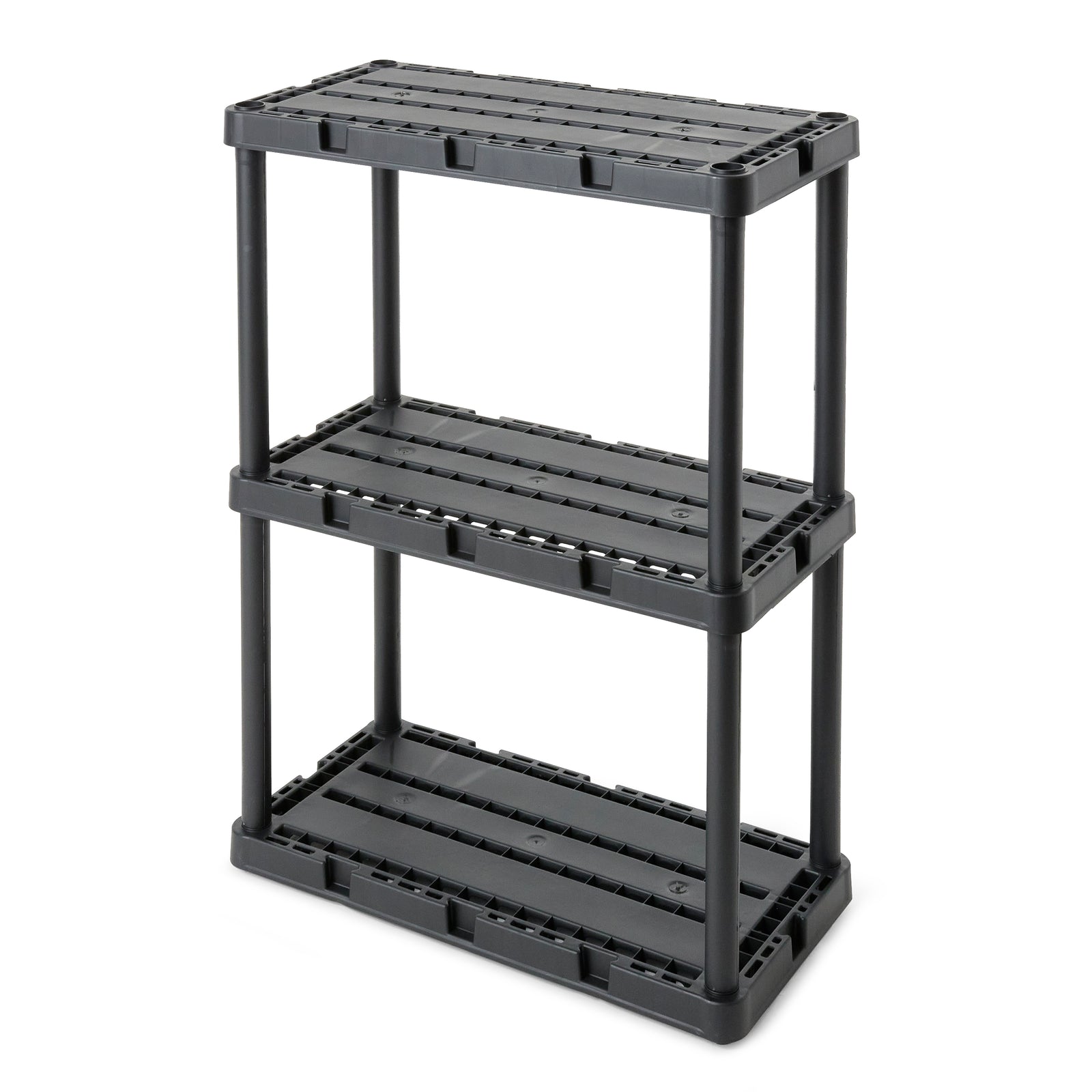 Gracious Living Knect A Shelf Fixed Storage 3 Shelf Shelving Unit (Used) - VMInnovations
