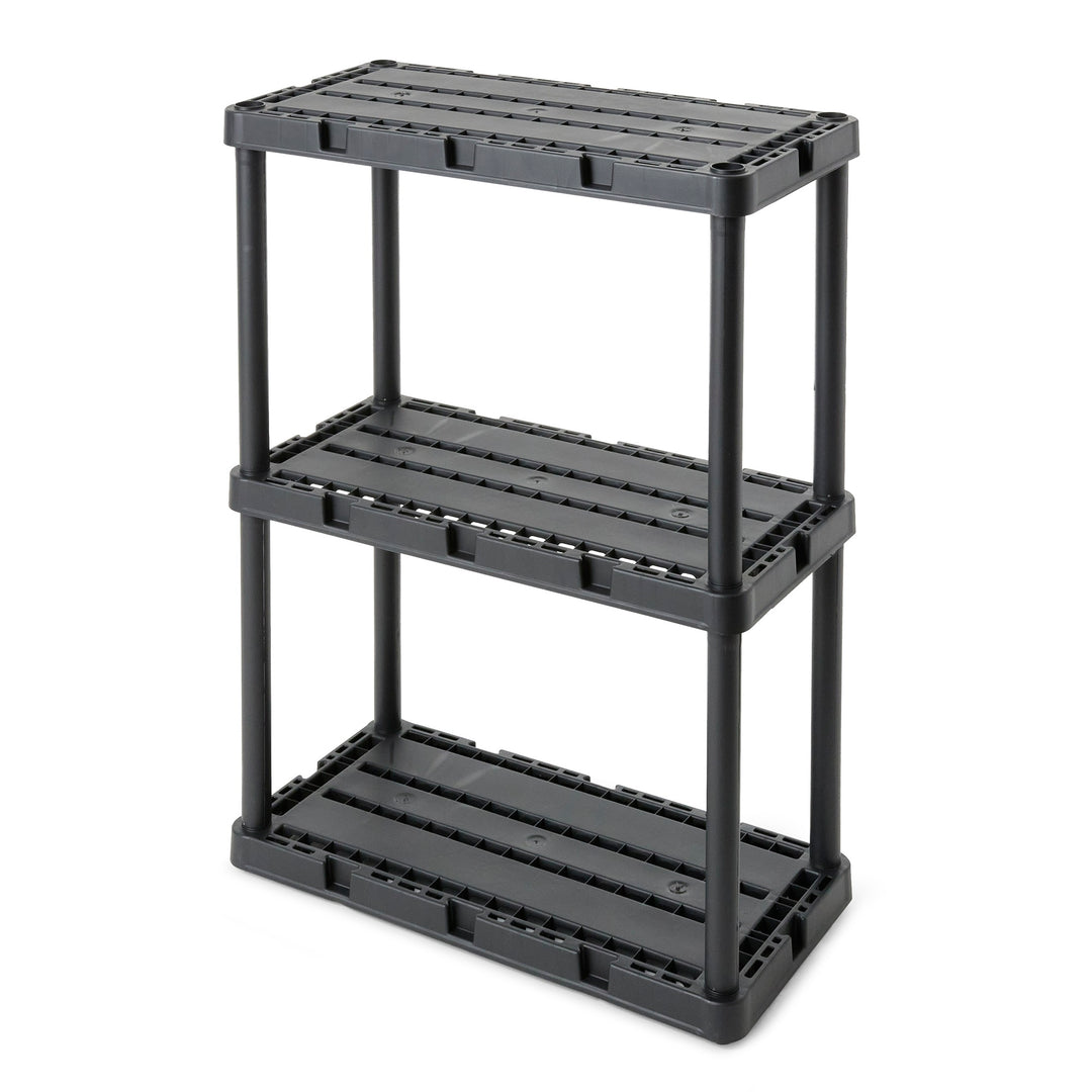 Gracious Living Knect A Shelf Fixed Storage 3 Shelf Shelving Unit (Open Box) - VMInnovations