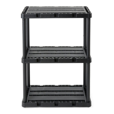 Gracious Living Knect A Shelf Fixed Storage 3 Shelf Shelving Unit (Damaged)