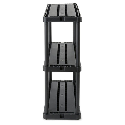 Gracious Living Knect A Shelf Fixed Storage 3 Shelf Shelving Unit (Damaged)