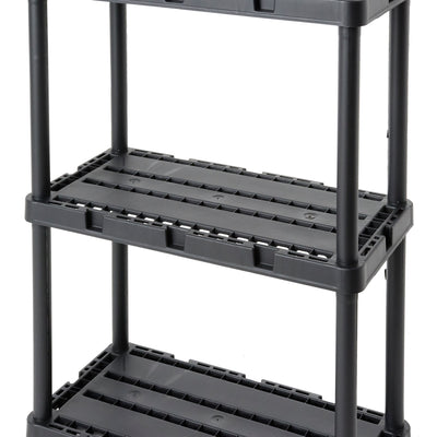 Gracious Living Knect A Shelf Fixed Storage 3 Shelf Shelving Unit (Open Box)