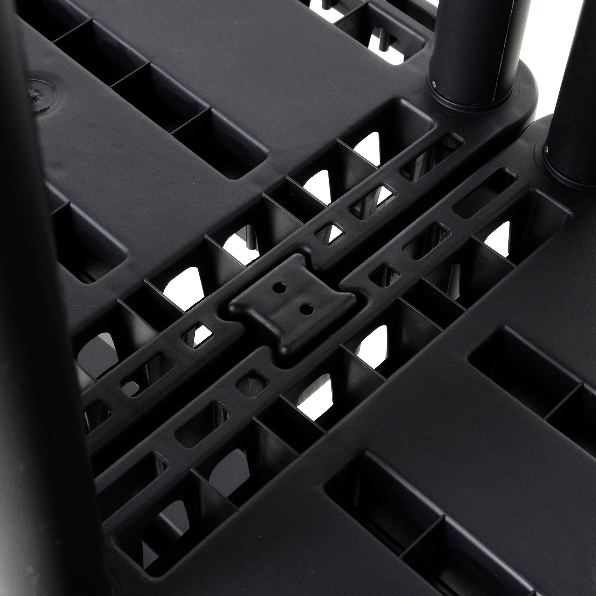 Gracious Living 3 Shelf Knect-A-Shelf Fixed Height Light Duty Storage Unit,Black - VMInnovations