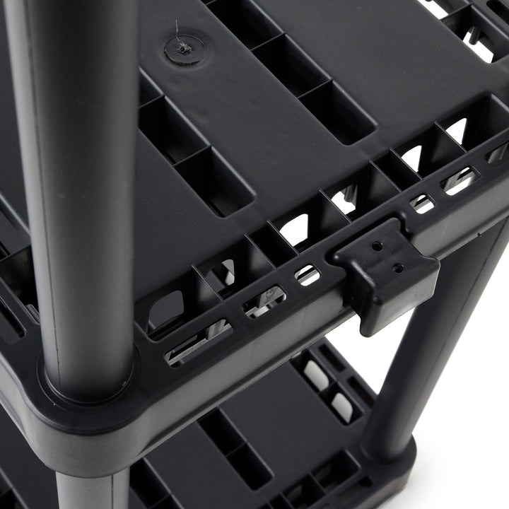 Gracious Living Knect A Shelf Fixed Storage 3 Shelf Shelving Unit (Open Box) - VMInnovations