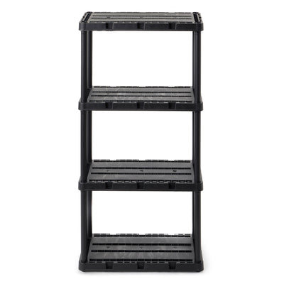 Gracious Living Knect A Shelf Fixed Storage 4 Shelf Shelving Unit (Open Box)