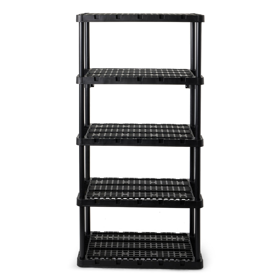 Gracious Living 5 Shelf Knect-A-Shelf Heavy Duty Storage Unit, Black (Used) - VMInnovations