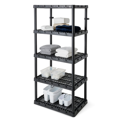 Gracious Living XL 5 Shelf Knect-A-Shelf Ventilated Heavy Duty Storage Unit