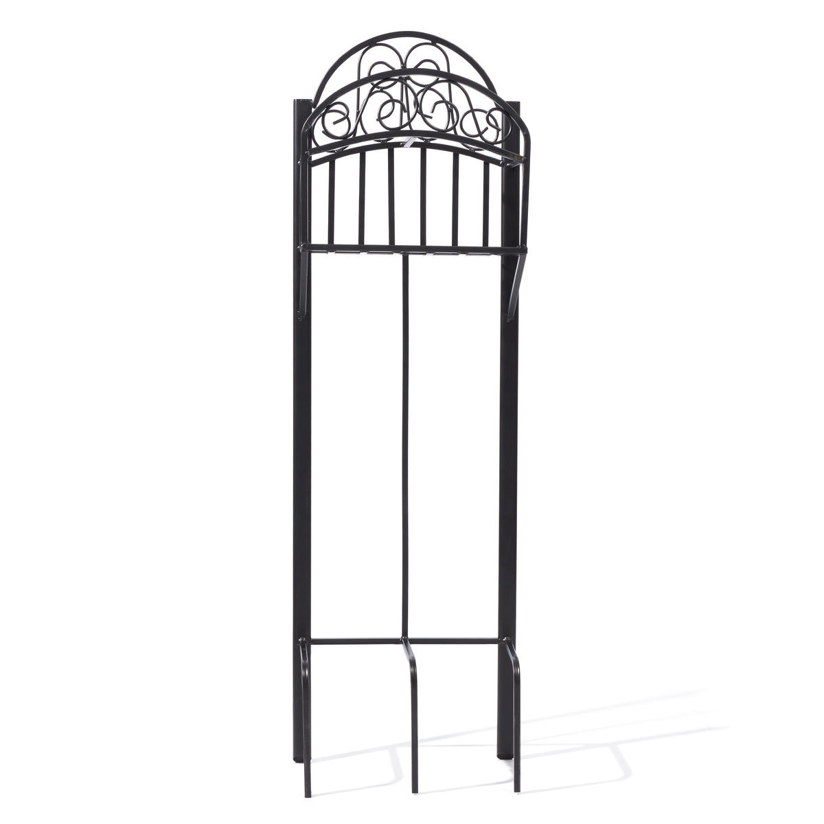 Liberty Garden 5-Prong Gauge Scroll Water Hose Stand with Storage Shelf (Used)