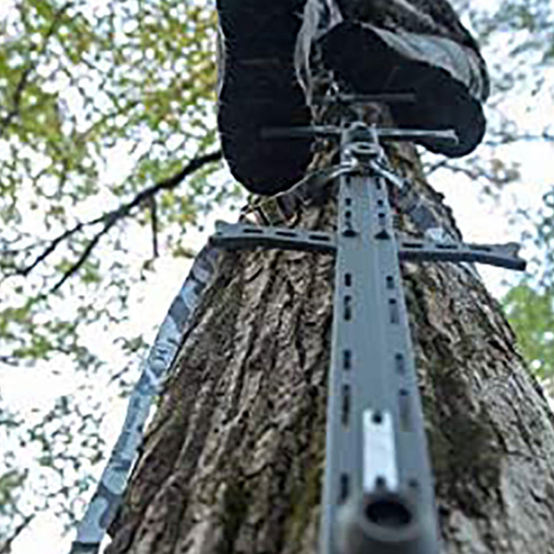 Hawk Helium Hunting Treestand Portable Climbing Sticks w/ Fold Up Steps, 3 Pack