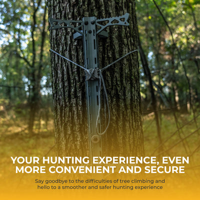 Hawk Helium Hunting Treestand Climbing Stick w/ Fold Up Steps, 3 Pack (Open Box) - VMInnovations
