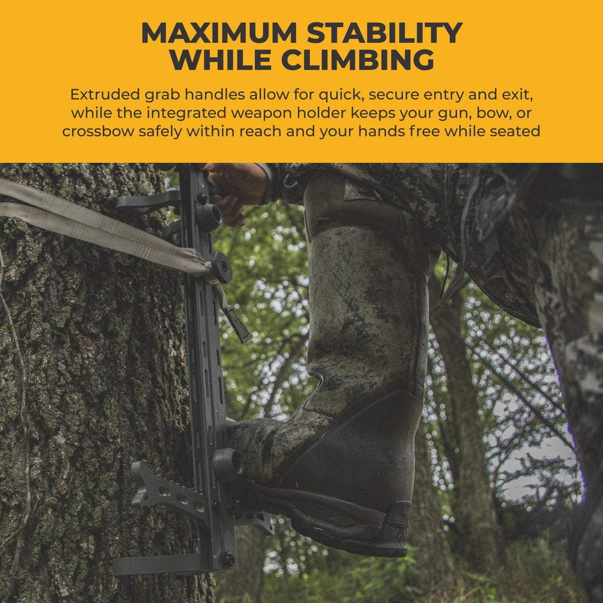 Hawk Helium 30" Climbing Sticks, Tree Climbing Gear Hunting Accessories, 3 Pack
