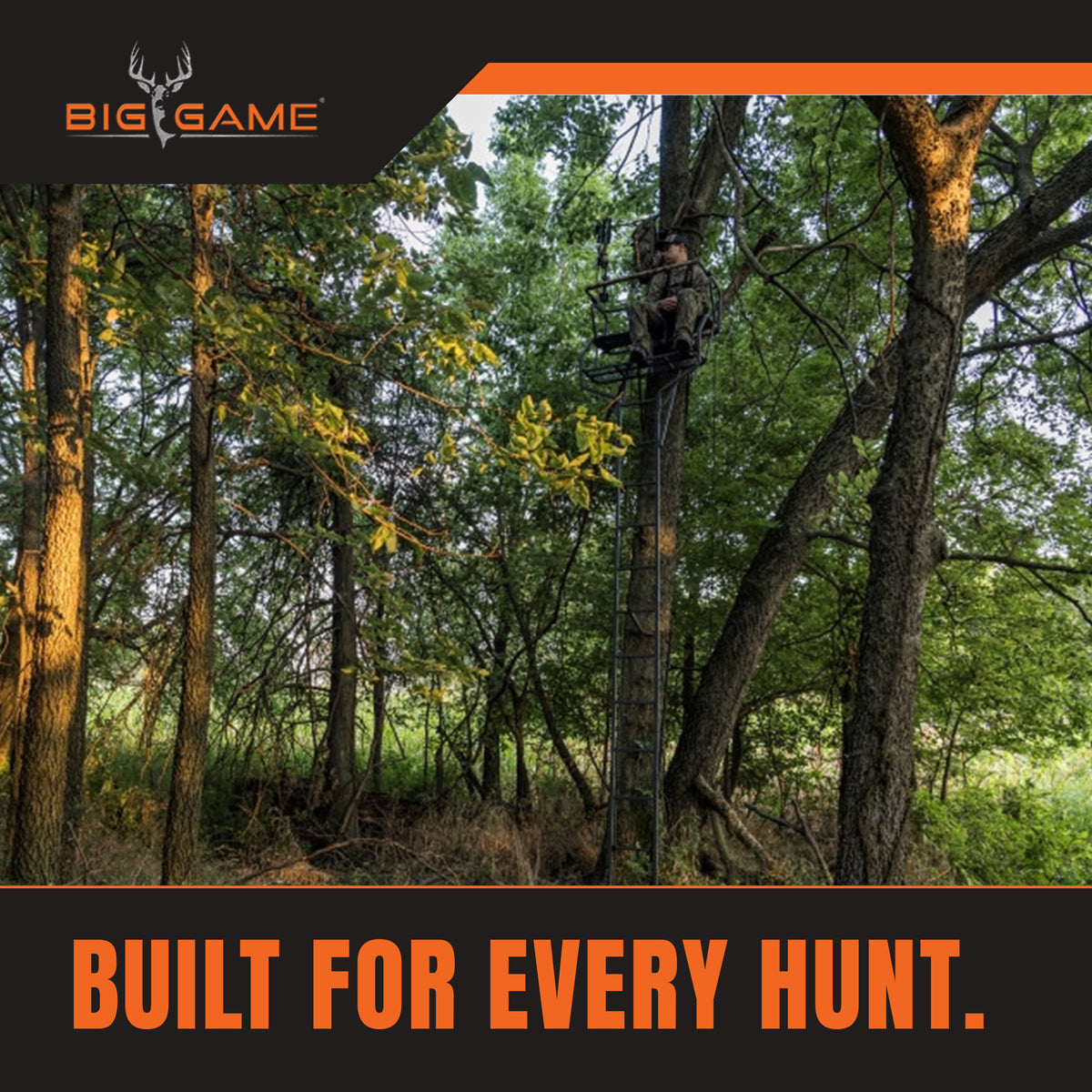 Big Game Guardian DXT Lightweight2 Hunter Tree Ladder Stand, 18 Foot (For Parts)