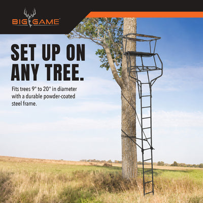 Big Game Guardian DXT Lightweight2 Hunter Tree Ladder Stand, 18 Foot (For Parts)