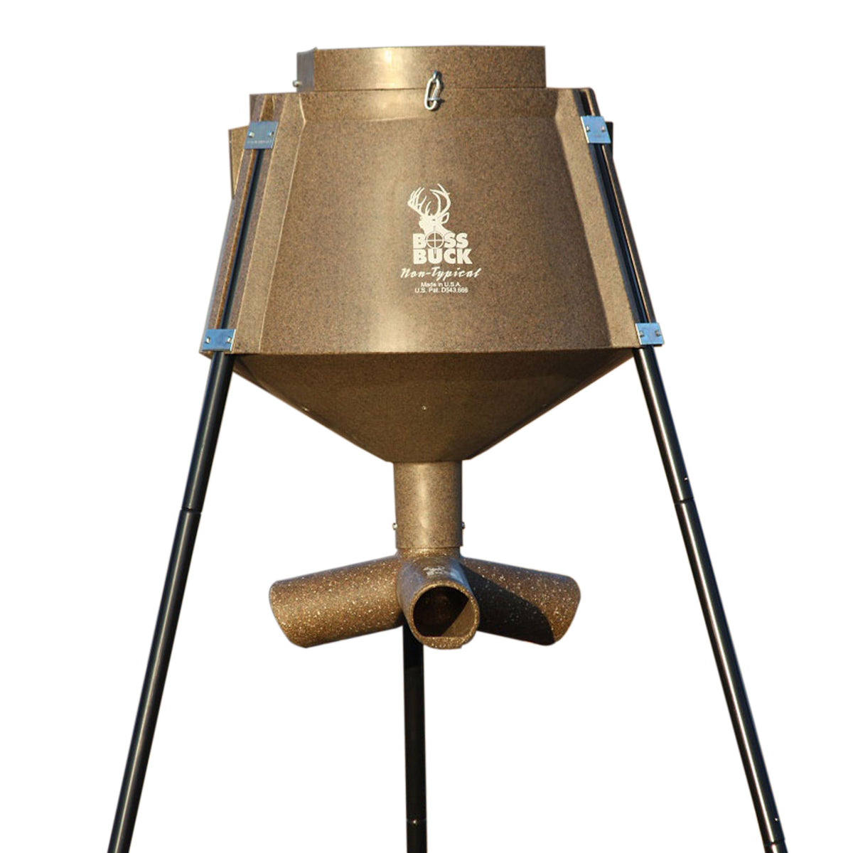 Boss Buck Oversize 350lb Gravity Fed Tripod Game Deer Corn Pellet Feeder (Used)