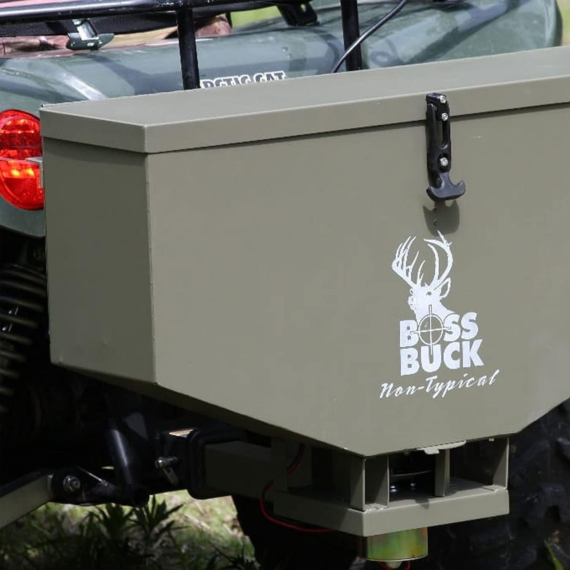 Boss Buck BB-1.80 80 Pound Capacity Non-Typical ATV Feed Spreader and Seeder - VMInnovations