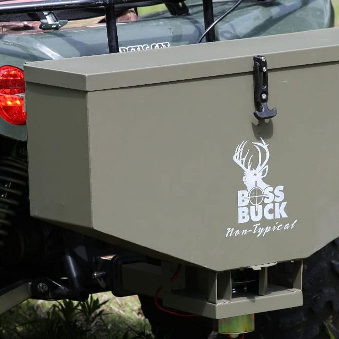 Boss Buck 80-Pound Capacity Non-Typical ATV Feed Spreader and Seeder (Open Box) - VMInnovations