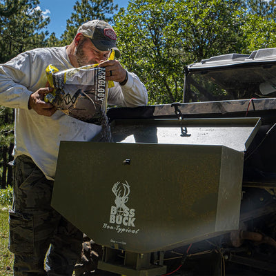 Boss Buck 80-Pound Capacity Non-Typical ATV Feed Spreader and Seeder (For Parts)