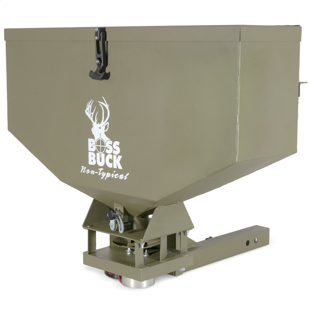 Boss Buck 80-Pound Capacity Non-Typical ATV Feed Spreader and Seeder (Open Box) - VMInnovations