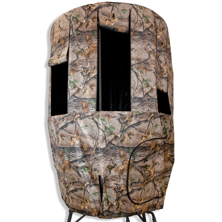 Muddy Roof Kit Hunting Gear, Hunting Blind w/ 8 Windows for Liberty Tripod Stand