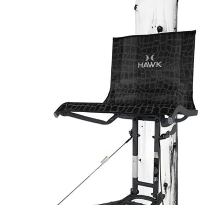 Hawk Kickback LVL Steel Hang-On Tree Stand w/ Leg Extension Footrest (Used) - VMInnovations