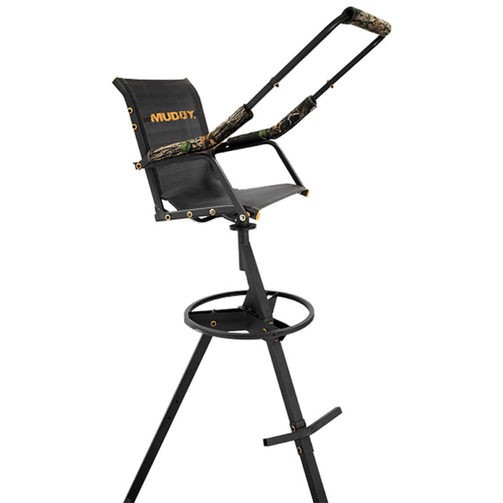 Muddy Nomad 12 Foot High Deer Hunting Tri-Pod Stand with Swivel Seat (Open Box)