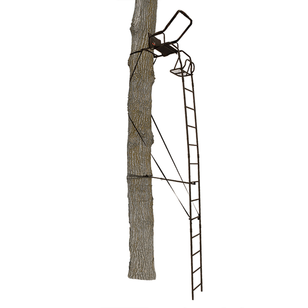 Big Game Warrior Lightweight Portable Hunting Tree Stand Ladder, 17' (Open Box)