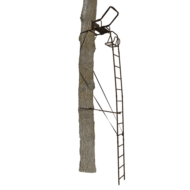 Big Game Warrior Lightweight Portable Hunting Tree Stand Ladder, 17&