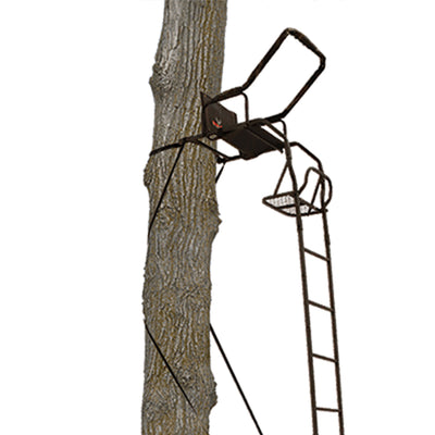 Big Game Warrior Lightweight Portable Hunting Tree Stand Ladder, 17' (Open Box)