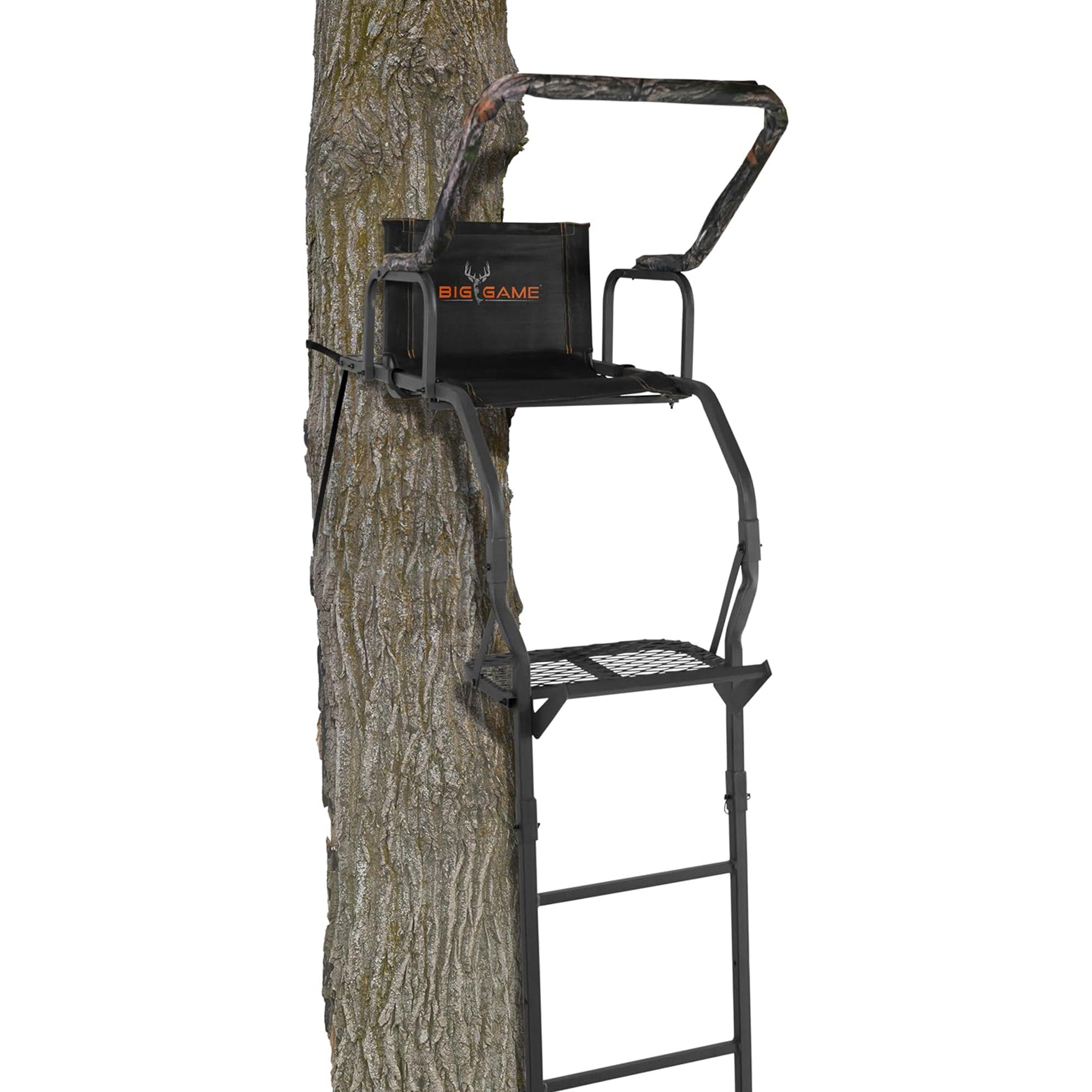Big Game Warrior DXT 17 Foot 1 Person Deer Hunting Ladder Climbing Tree Stand
