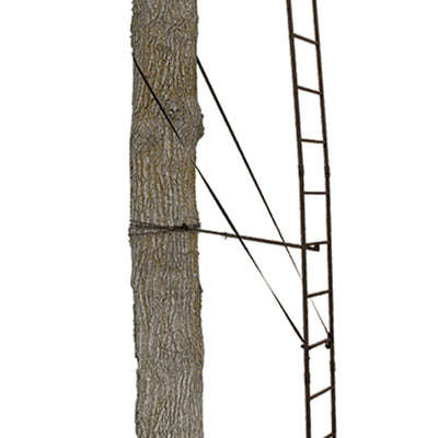 Big Game Warrior Lightweight Portable Hunting Tree Stand Ladder, 17' (Open Box)