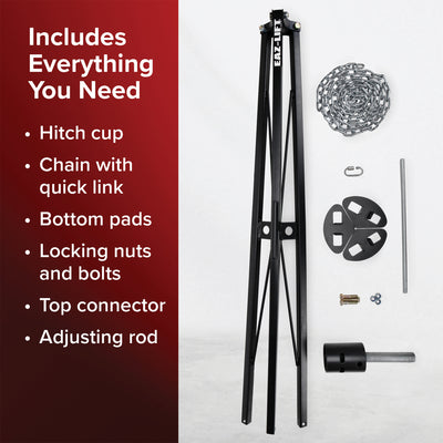 EAZ LIFT King Pin 5th Wheel Stabilizer Tripod Jack, 38.5 to 50 Inches(For Parts)