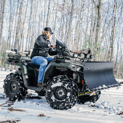 Camco Black Boar ATV Outside Vehicle Heavy-Duty Wraparound Protective Windshield