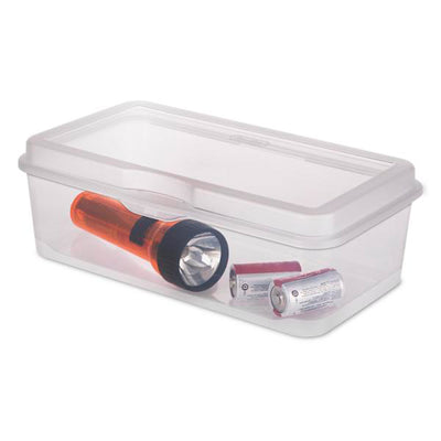 Sterilite Plastic Stacking FlipTop Latching Storage Box Container, Clear 36 Pack - VMInnovations